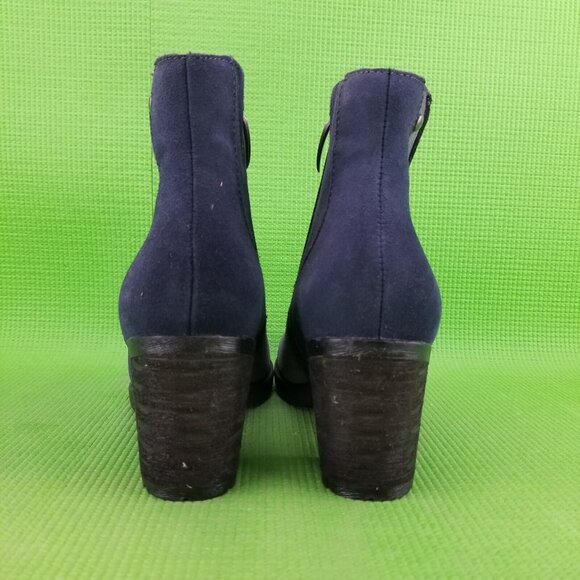 ✅Earth MALTA Black Multi Suede Ankle Booties Heel Side-Zip Womens 9.5B Shoe - Picture 8 of 11
